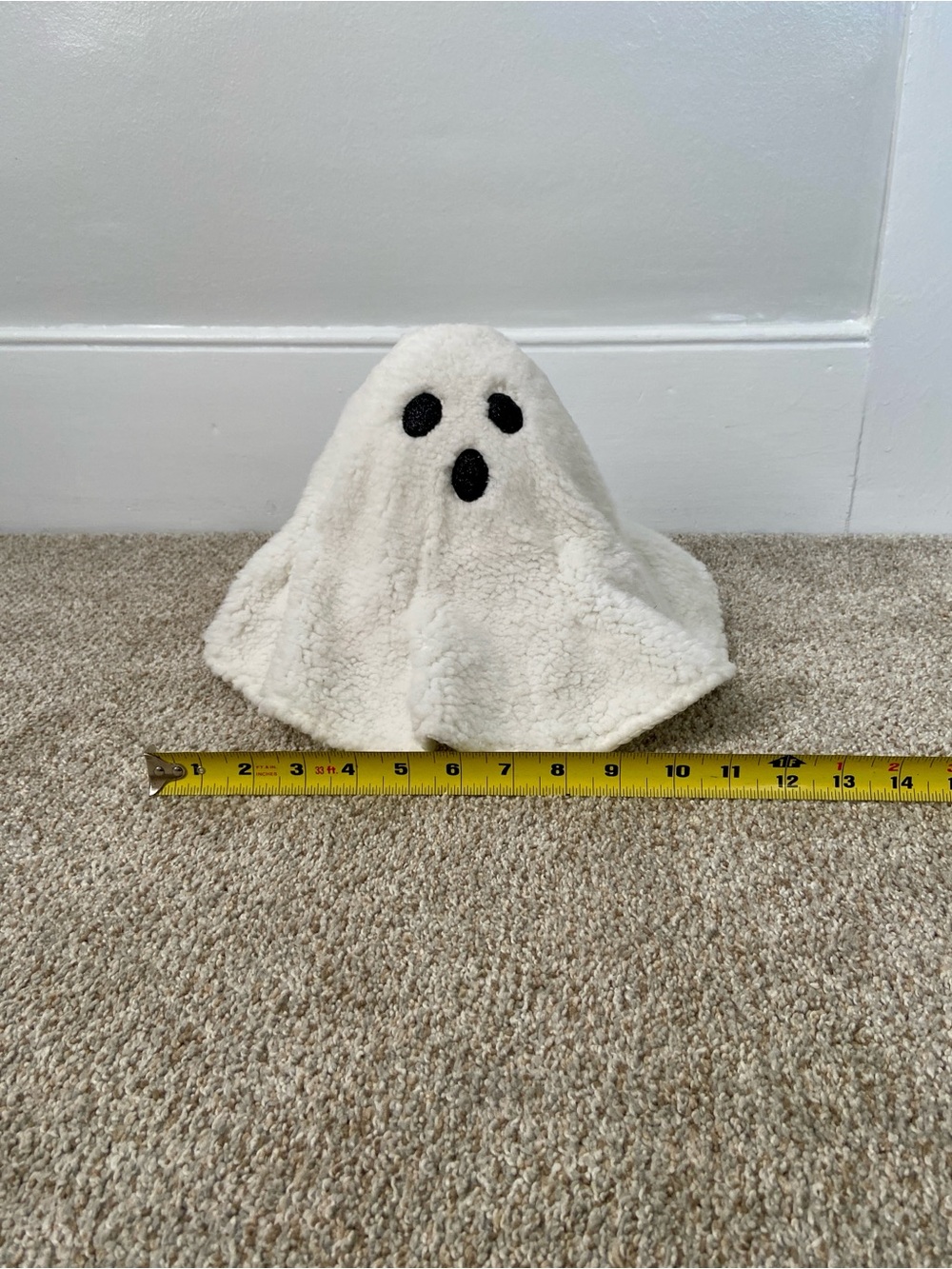Sherpa Ghost Halloween Plush Decor Michaels EUC - Picture 10 of 12